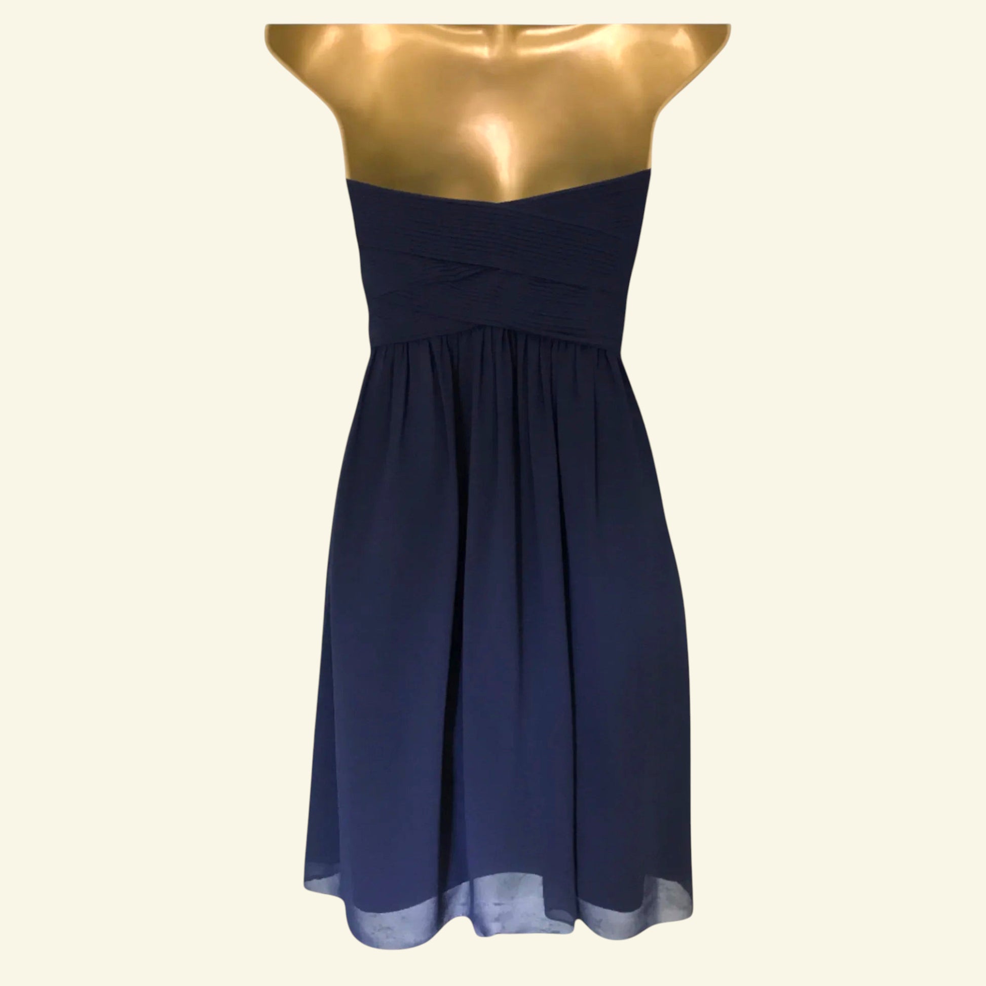 Coast Tamara French Navy Chiffon Dress UK 8 US 4 EU 36 - Timelessfashions