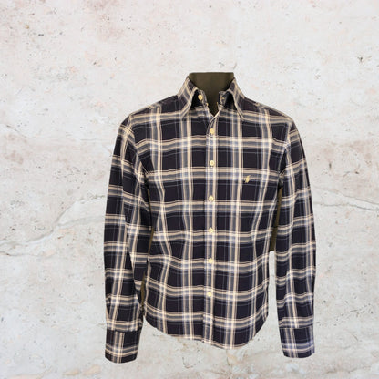 Jack Wills Men's Blue & White Check Cotton Long Sleeve Shirt Size XS Timeless Fashions