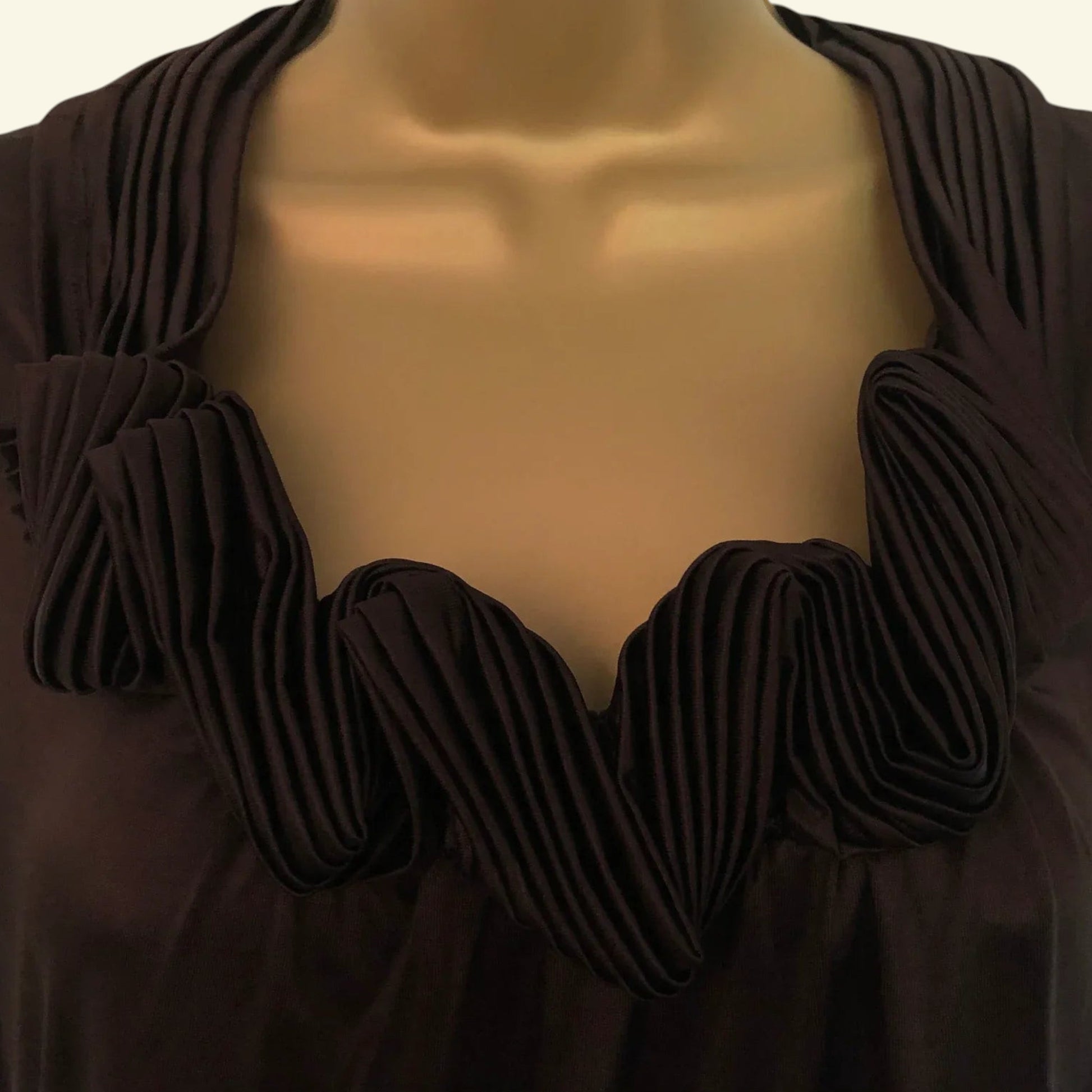 Cynthia Steffe Chocolate Brown Silky Top UK 8 US 4 EU 36 - Timelessfashions
