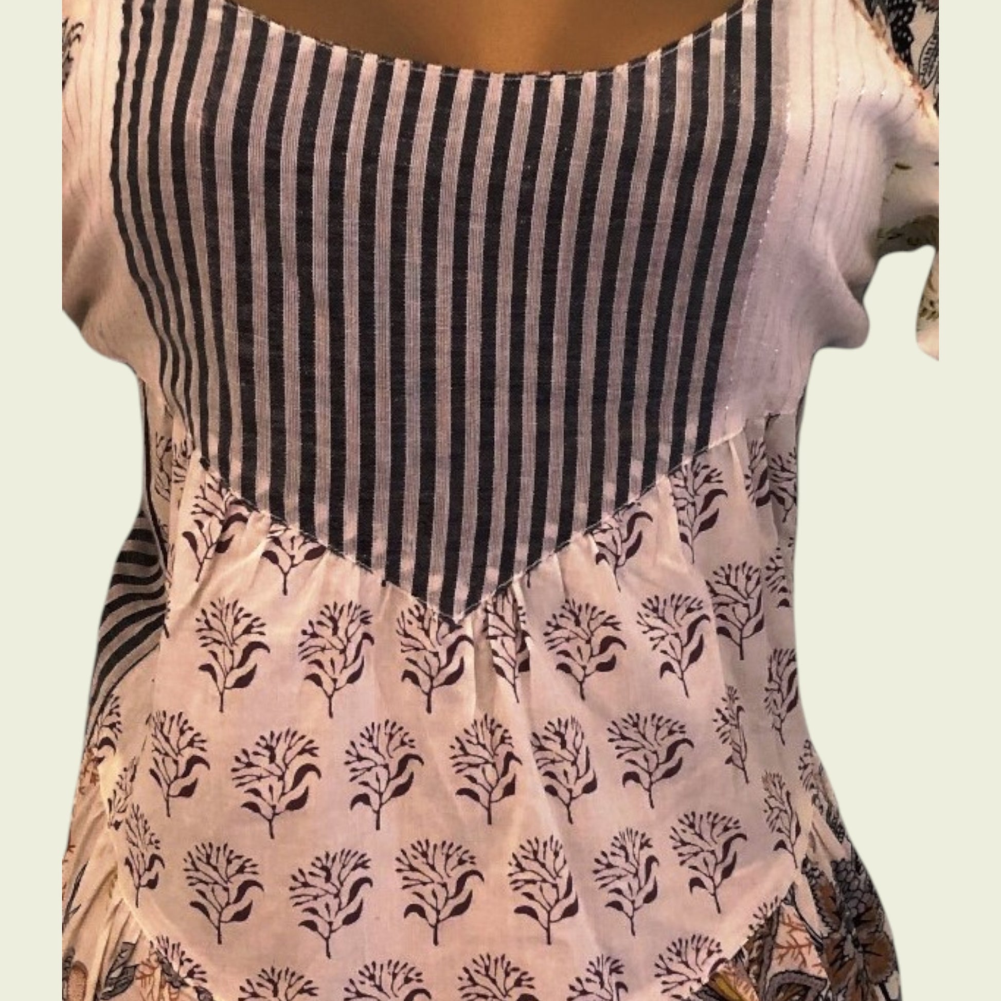 Top with floral pattern on a light background