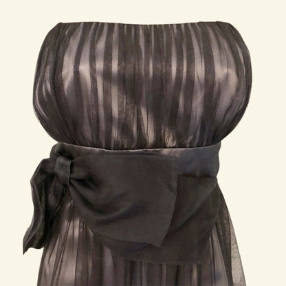 Monsoon Yuki Grey & Silver Grey Tulle Occasion Dress UK 18 US 14 EU 46 - Timelessfashions