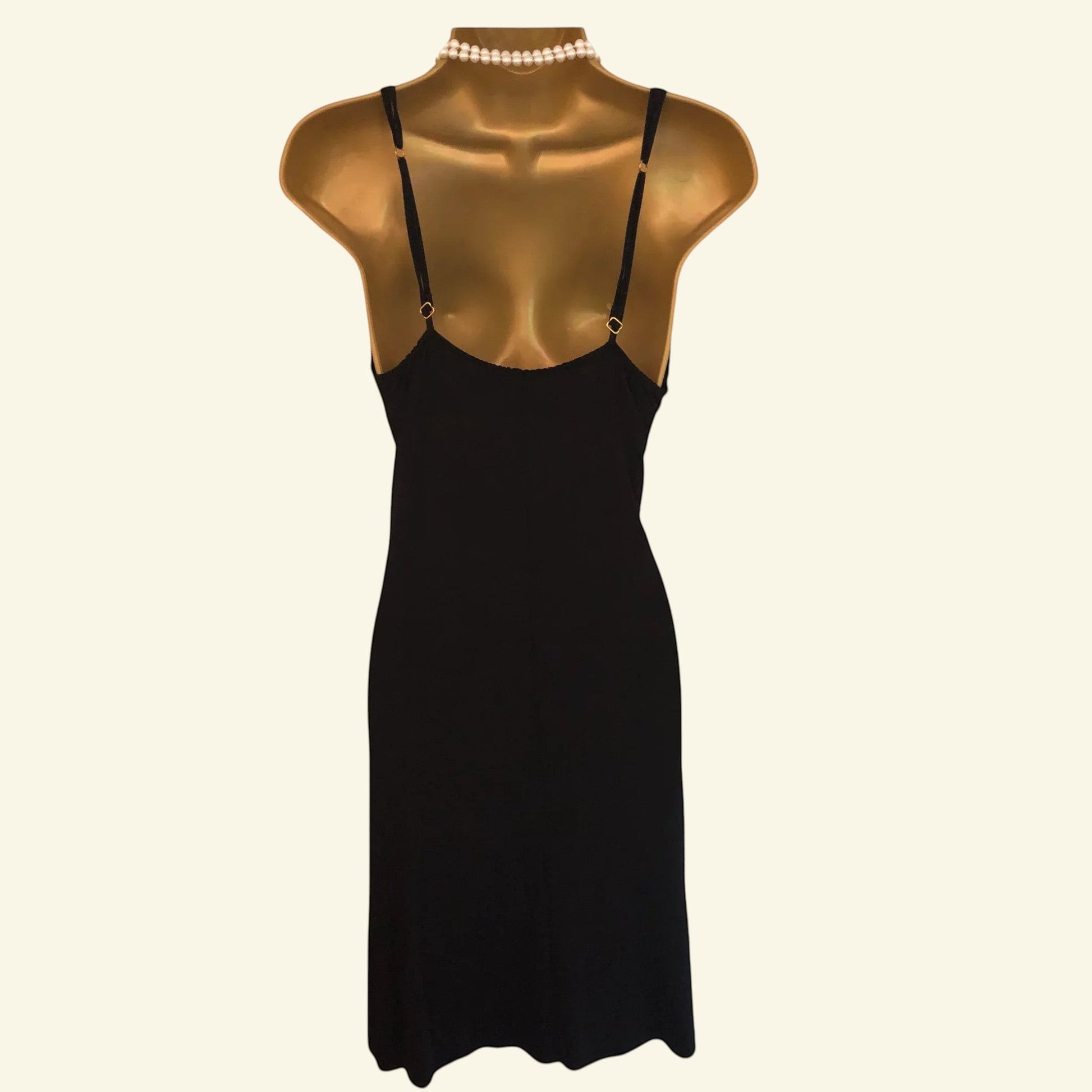 Feraud Paris Black Strappy Dress, Party, Cocktail UK 14 US 10 EU 42 - Timelessfashions
