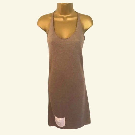 Lounge Lover Brown Soft Knit Dress UK 10 US 6 EU 38 - Timelessfashions