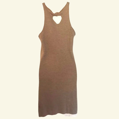 Lounge Lover Brown Soft Knit Dress UK 10 US 6 EU 38 - Timelessfashions