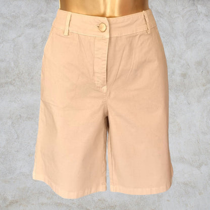 Pomodoro Stone, Stretch Cotton Shorts UK 10 EU 38 US 6 Timeless Fashions