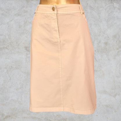 Pomodoro Womens Stone Stretch Cotton Skirt UK 10 EU 38 US 6 Timeless Fashions