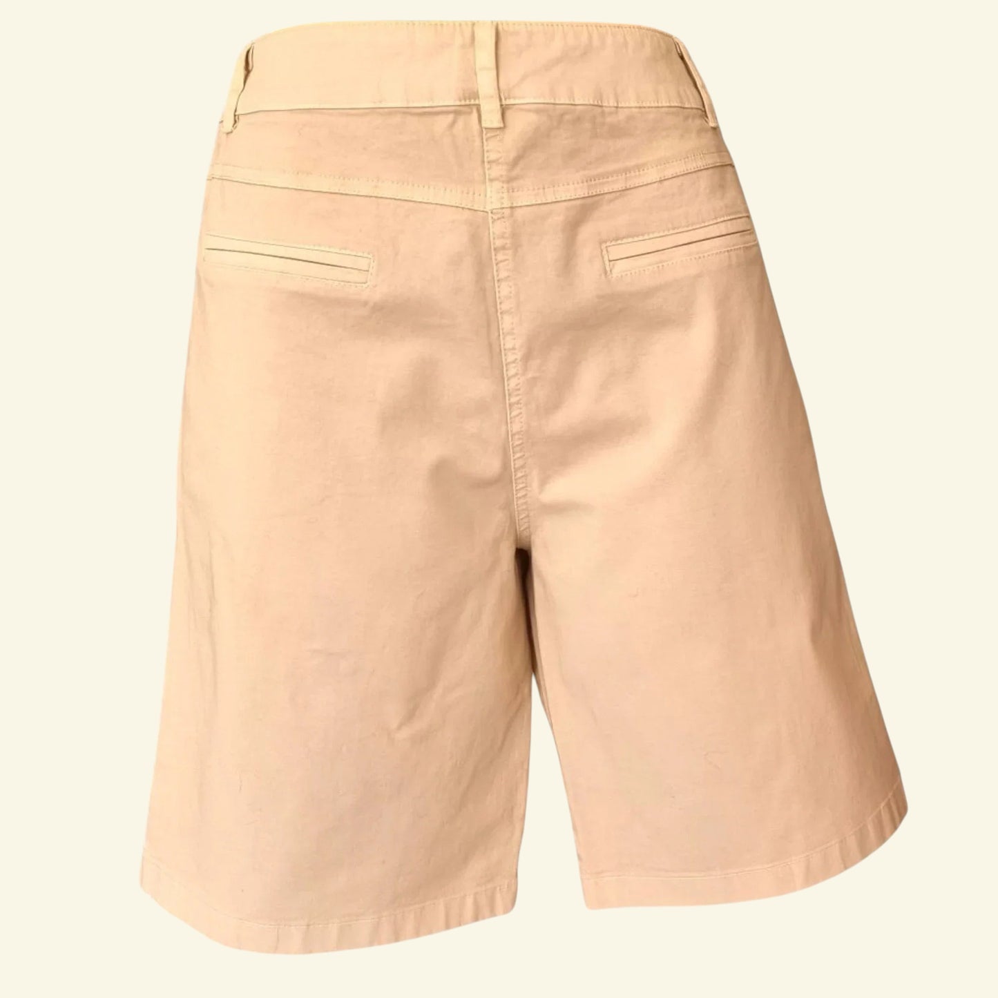 Pomodoro Stone, Stretch Cotton Shorts UK 10 EU 38 US 6 - Timelessfashions