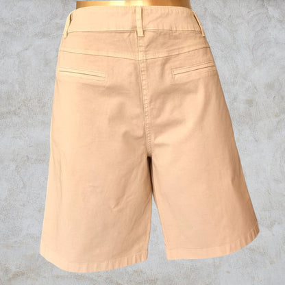 Pomodoro Stone, Stretch Cotton Shorts UK 10 EU 38 US 6 Timeless Fashions