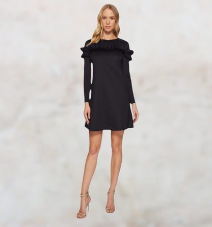 Ted Baker Navy Women's Zufara Ruffle Bodice Tunic Sz 3 UK 12 US 8 EU 40 Timeless Fashions