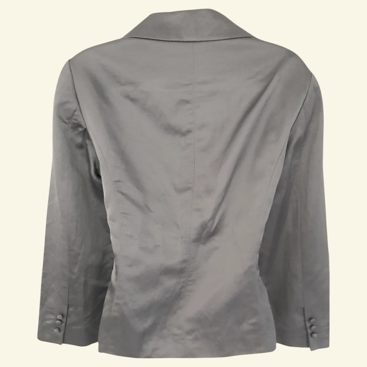 Fenn Wright Manson Jacket Grey Linen Mix UK 12 US 8 EU 40 - Timelessfashions