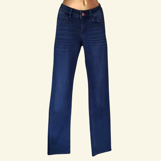 Guess Los Angeles 1981 Cigarette Mid Indigo Theraphy Jeans UK 12 US 8 EU 40 IT 44 - Timelessfashions