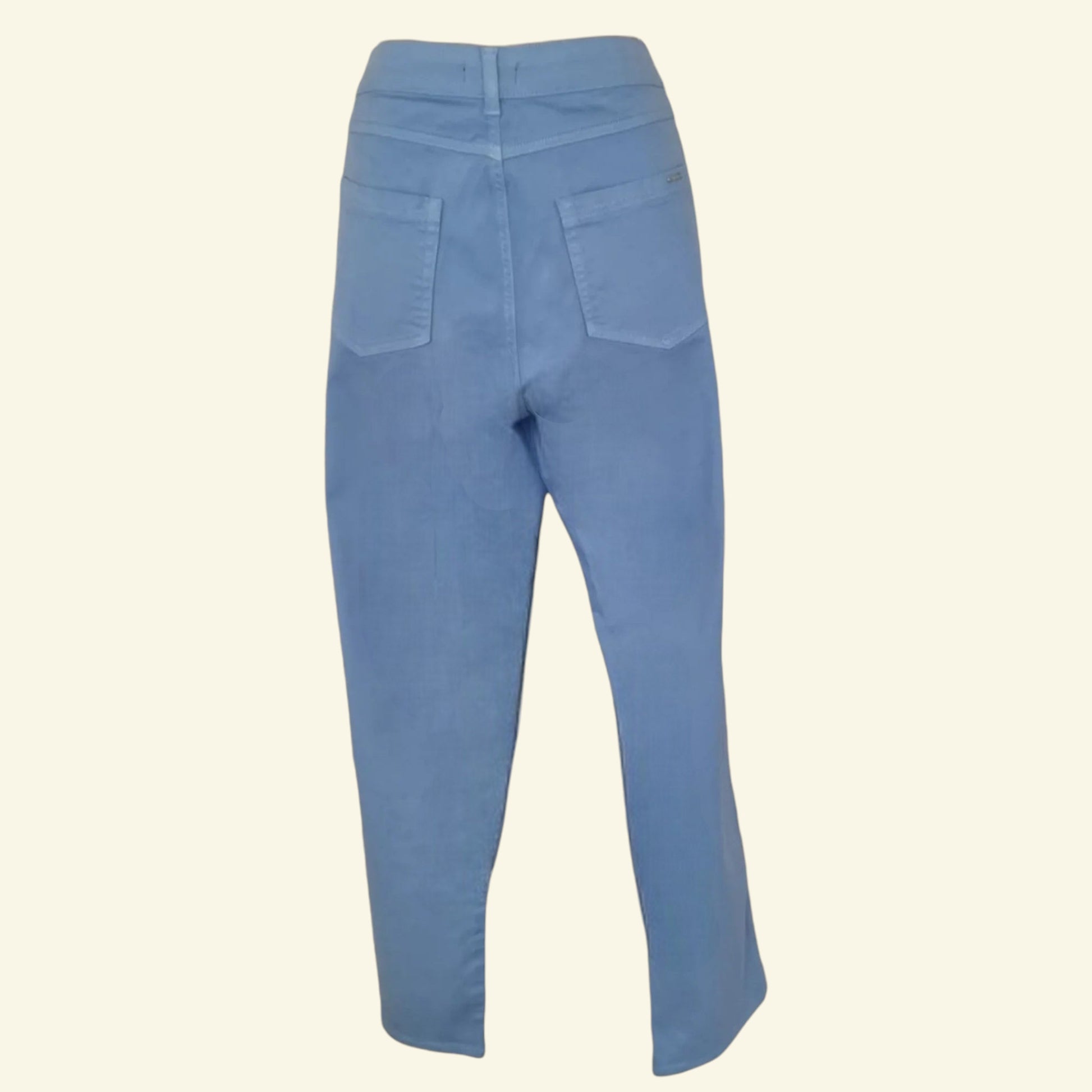 Pomodoro Blue Denim, Stretch Straight Leg Jeans UK 18 US 14 EU 48 - Timelessfashions