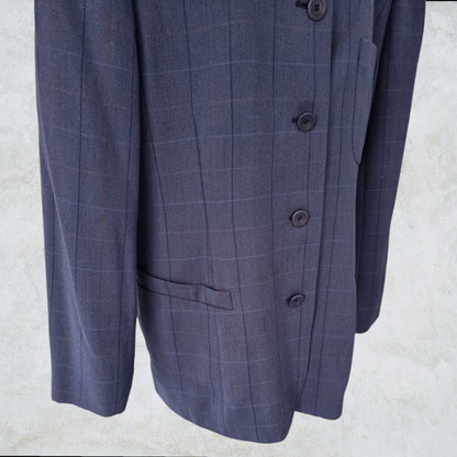 Cerruti 1881 Women's Blue Wool Jacket UK 18 US 14 EU 46 Timeless Fashions