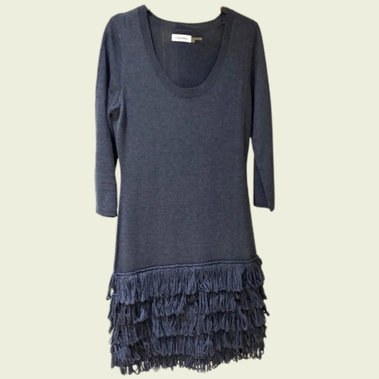 Calvin Klein Charcoal Grey Jumper Dress UK 16 US 12 EU 44 - Timelessfashions