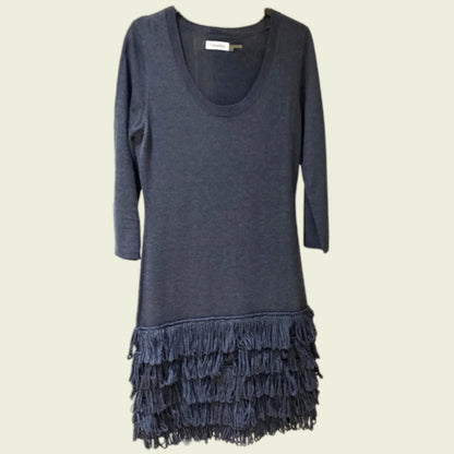 Calvin Klein Charcoal Grey Jumper Dress UK 16 US 12 EU 44 - Timelessfashions