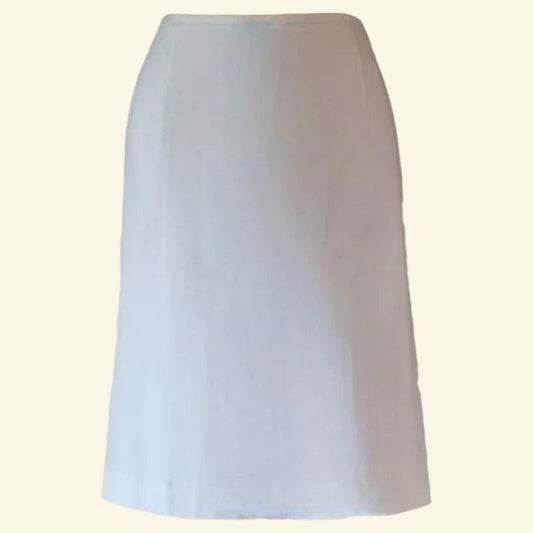 Strenesse Group Cream Lined Pencil Skirt UK 14 US 10 EU 42 - Timelessfashions