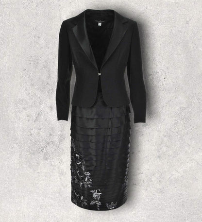 Veni Infantino for Ronald Joyce Womens Black Special Occasion Outfit UK 10 Timeless Fashions
