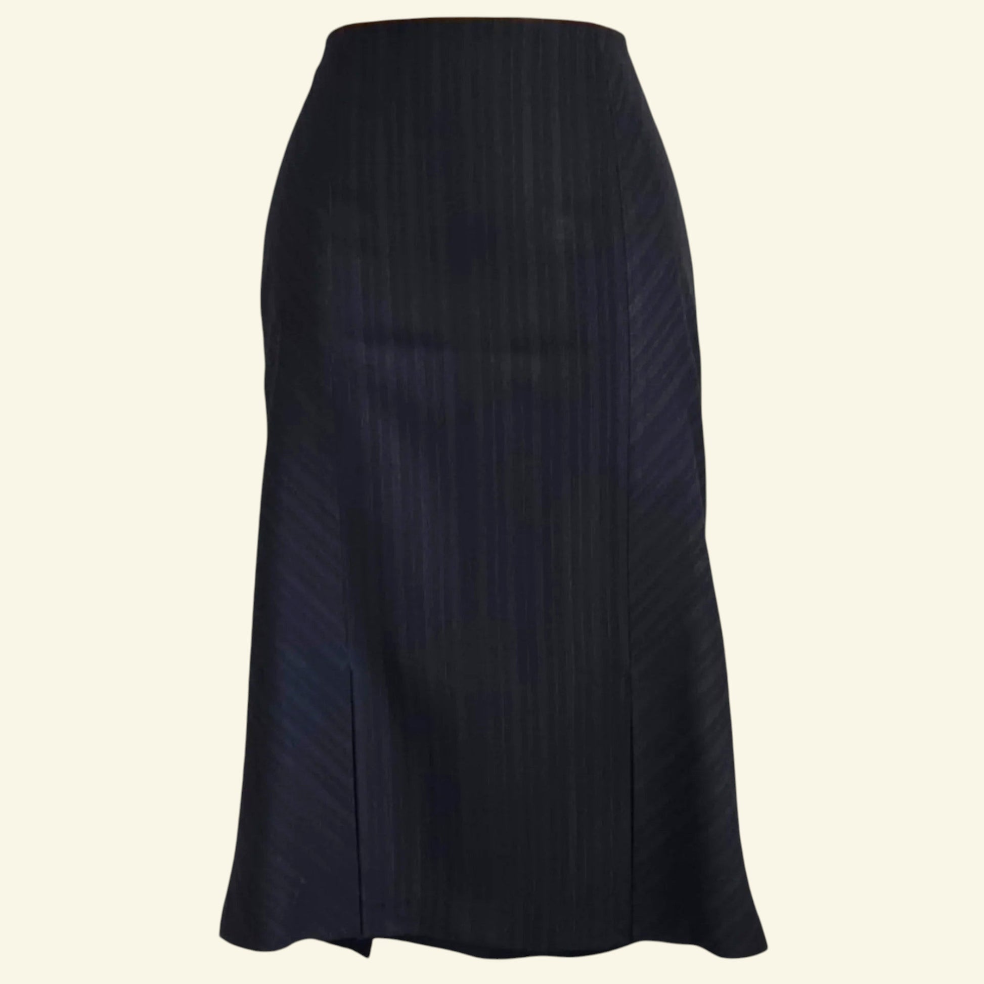 Zapa Black & Brown Herrigbone Design Skirt UK 12 US 8 EU 40 - Timelessfashions