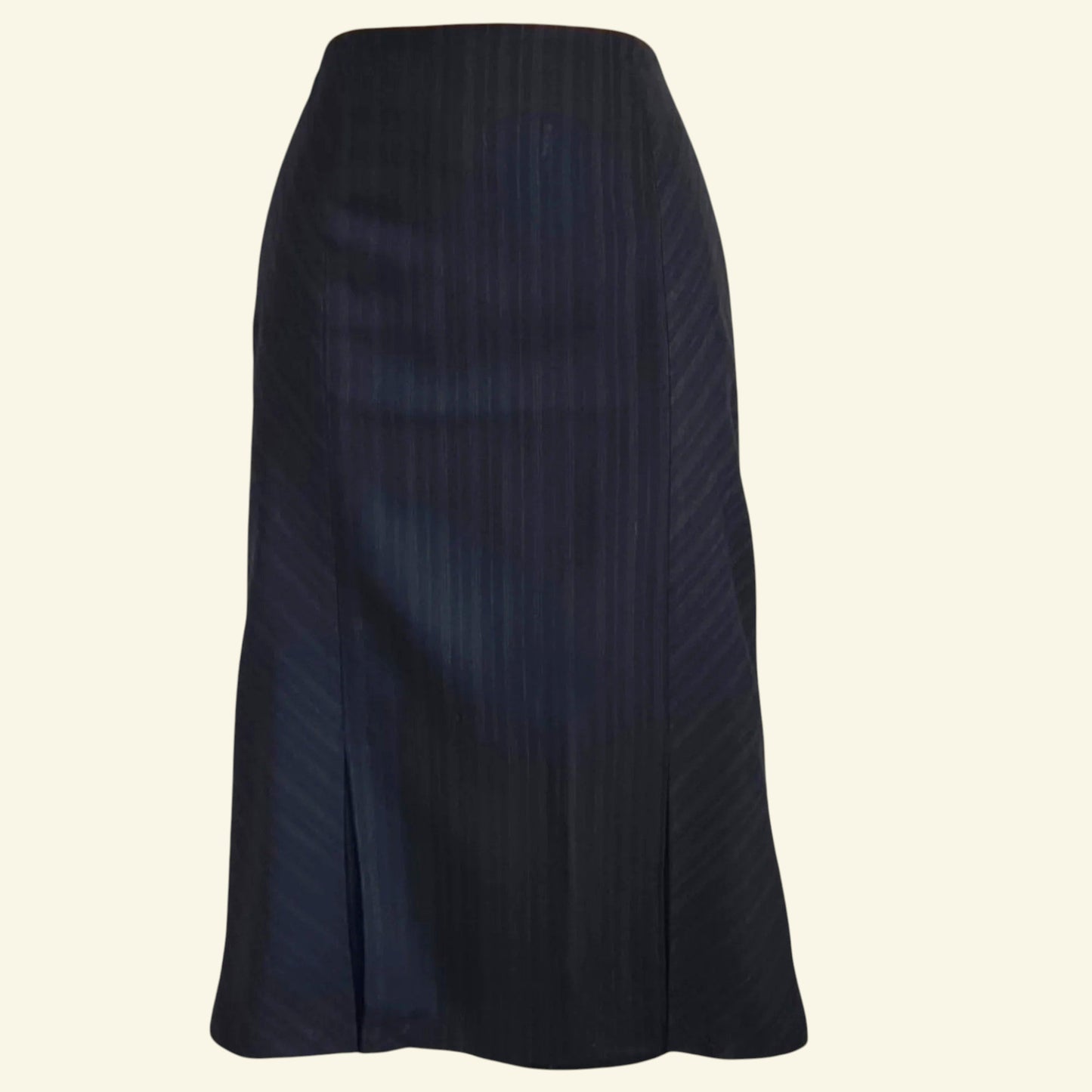 Zapa Black & Brown Herrigbone Design Skirt UK 12 US 8 EU 40 - Timelessfashions
