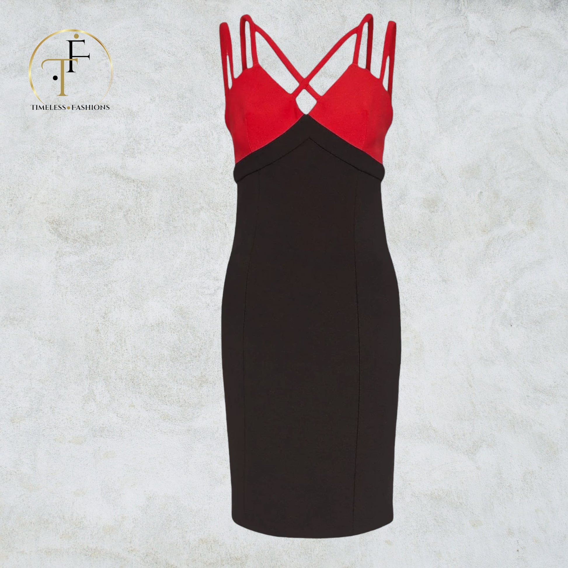 Coast Red & Black Multi Strap Mini Dress UK 12 US 8 EU 40 BNWT Timeless Fashions
