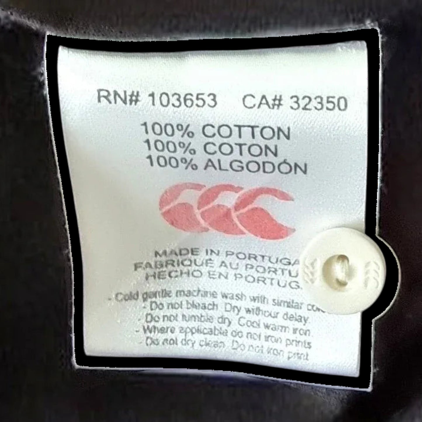 Canterbury Of New Zealand The Michael Campbell Collection Rugby Shirt Size M - Timelessfashions