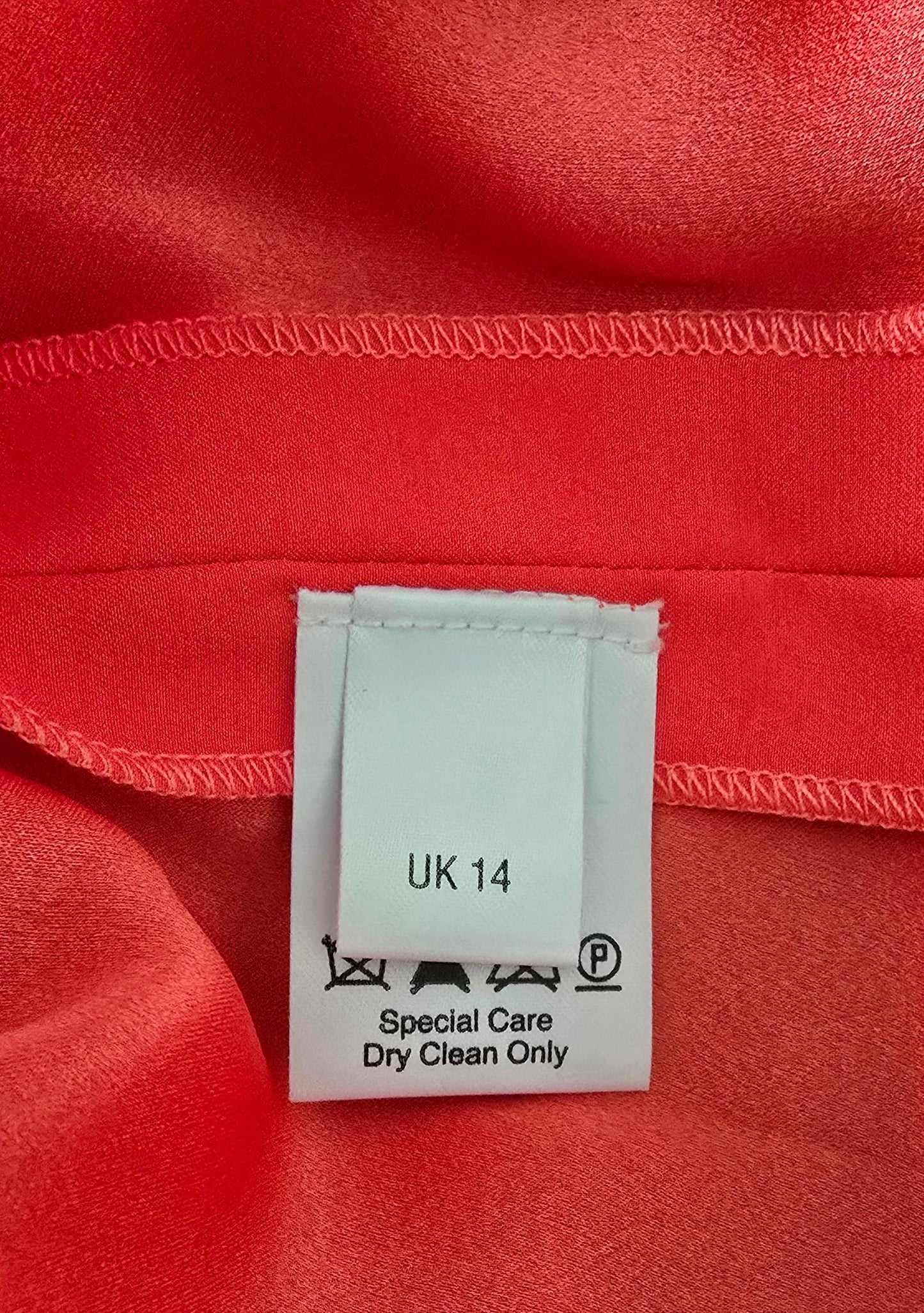 Caroline Charles Coral Lace Dress UK 14 US 10 EU 42 - Timelessfashions