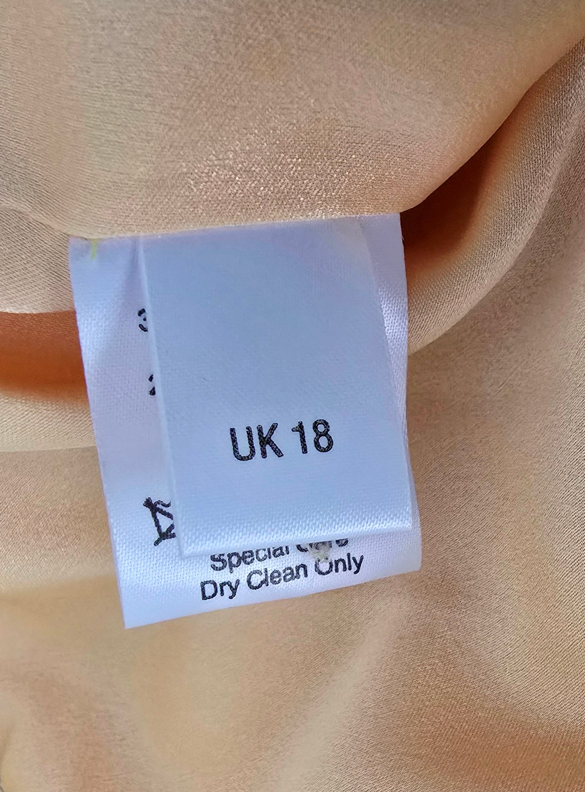 Caroline Charles Gold Jacquard Dress And Jacket UK 18 US 14 EU 46 - Timelessfashions