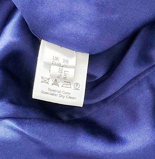 Caroline Charles Midnight Blue Dress & Jacket UK 20 US 16 EU 48 - Timelessfashions