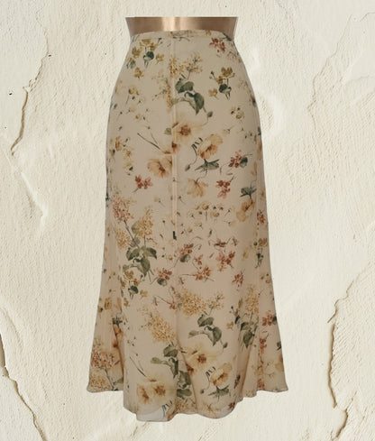 Caroline Charles Studio Vintage Silk Skirt & Blouse Set UK 16 US 12 EU 44 - Timelessfashions