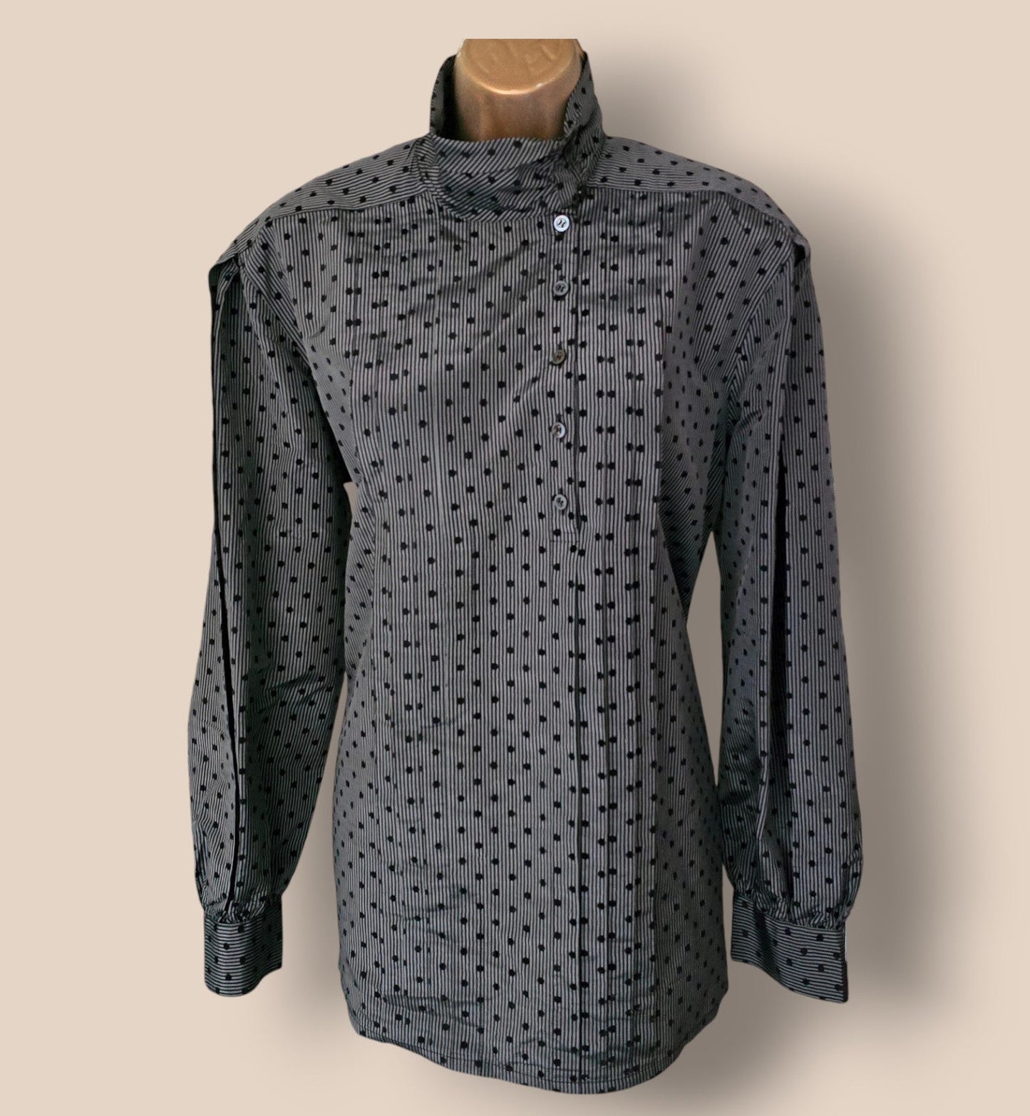 Escada Margaretha Ley Grey Silk Blouson UK 10 US 6 EU 38 IT 42 - Timelessfashions