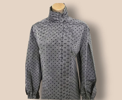 Escada Margaretha Ley Grey Silk Blouson UK 10 US 6 EU 38 IT 42 - Timelessfashions