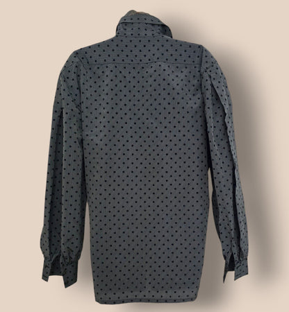 Escada Margaretha Ley Grey Silk Blouson UK 10 US 6 EU 38 IT 42 - Timelessfashions