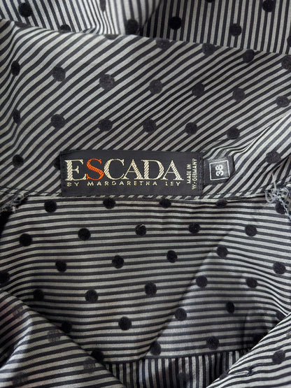 Escada Margaretha Ley Grey Silk Blouson UK 10 US 6 EU 38 IT 42 - Timelessfashions