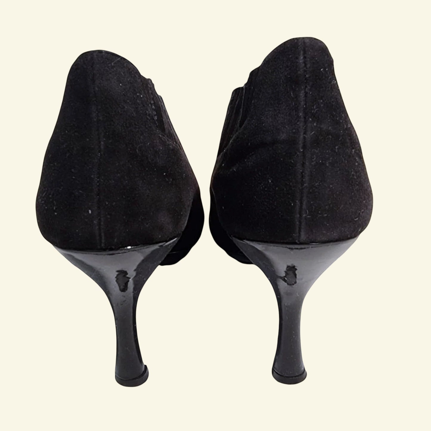 Bally Womens Black Suede Platform Booties UK 7 US 9.5 EU 40 - Timelessfashions