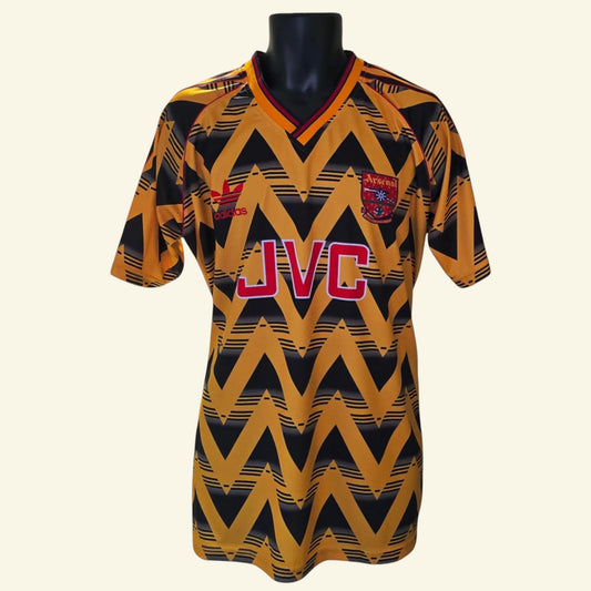 Gunners Replica Football Shirt 1991/93 Bruised Banana Retro UK XL - Timelessfashions