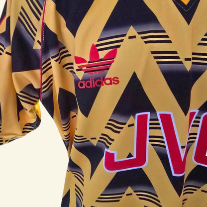 Gunners Replica Football Shirt 1991/93 Bruised Banana Retro UK XL - Timelessfashions