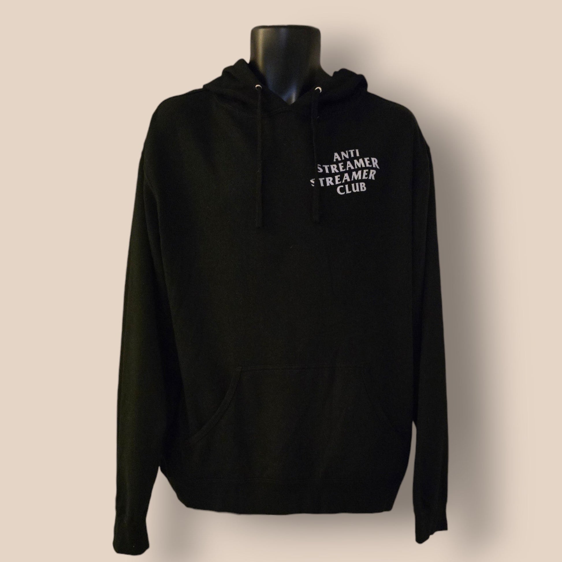 Independant Trading Company Men's Black Anti Streamer Club Hoodie UK XL - Timelessfashions