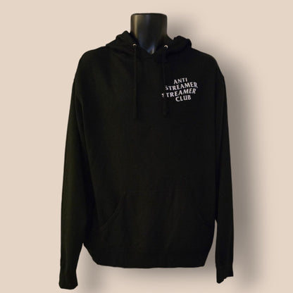 Independant Trading Company Men's Black Anti Streamer Club Hoodie UK XL - Timelessfashions