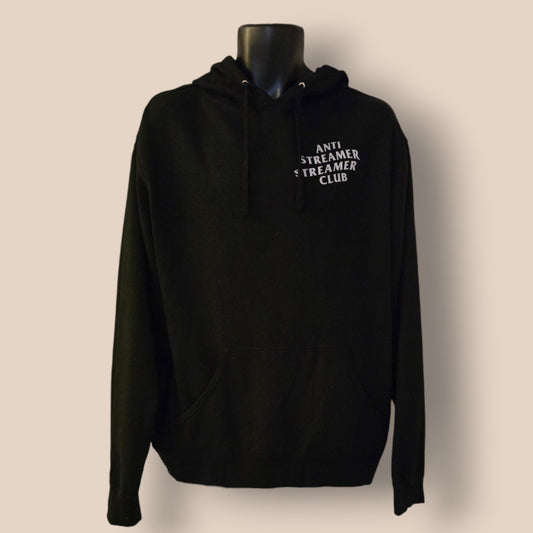 Independant Trading Company Men's Black Anti Streamer Club Hoodie UK XL - Timelessfashions