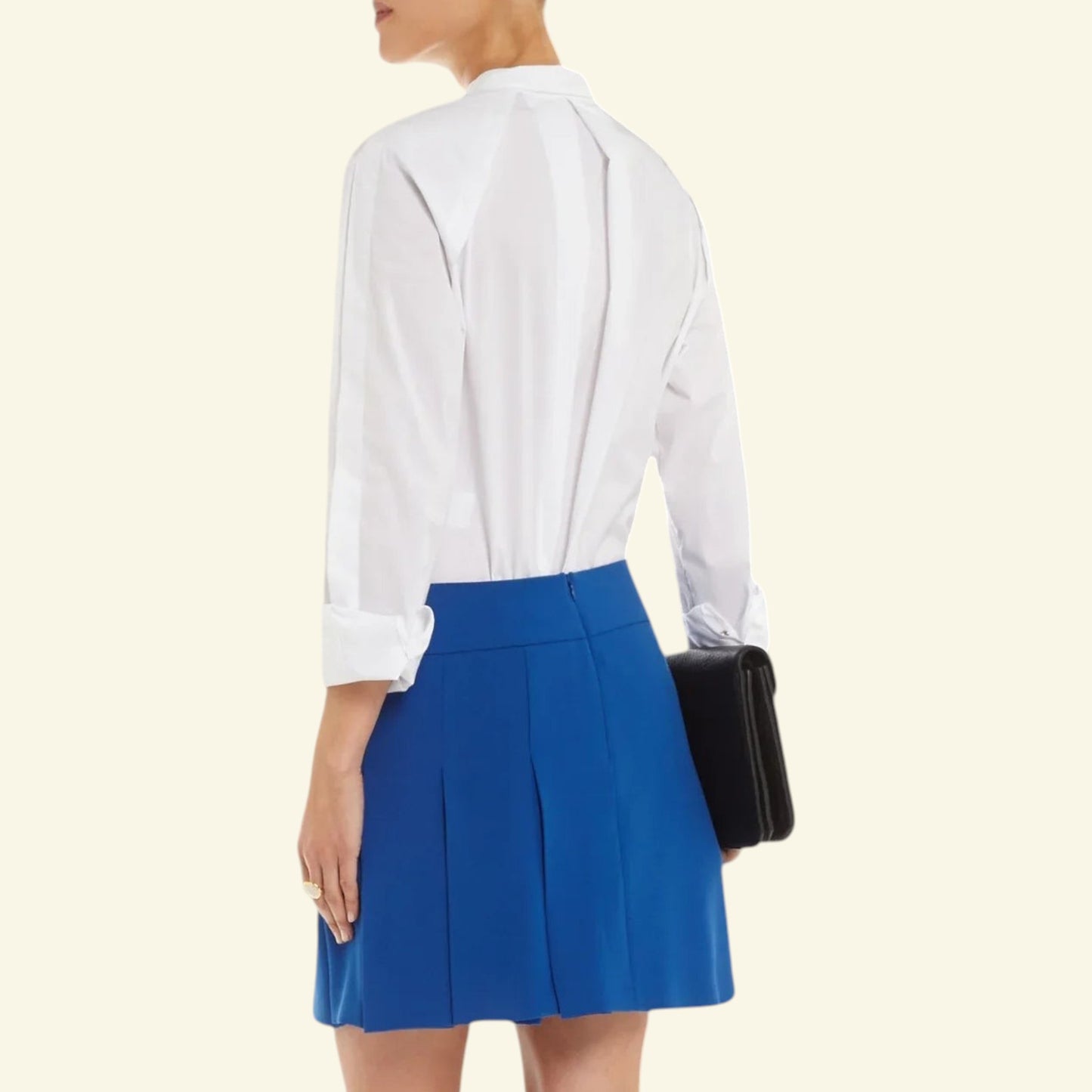 Joseph Blue Harold Pleated Crepe Tennis Skirt UK 12 US 8 EU 40 - Timelessfashions