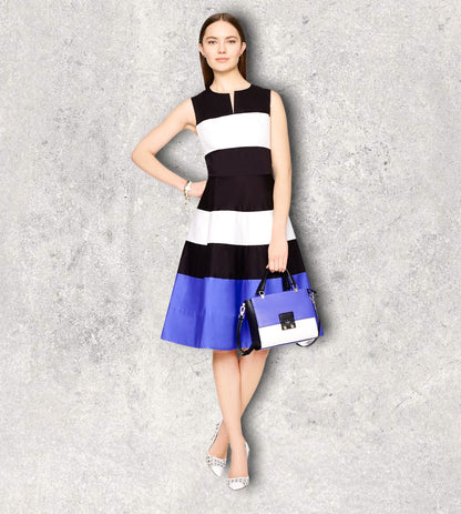 Kate Spade Corley Black, White and Blue dress UK 10 US 6 EU 38 Timeless Fashions