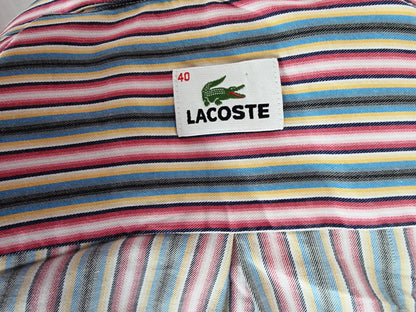 Lacoste Men’s Striped Cotton Shirt UK L - Timelessfashions