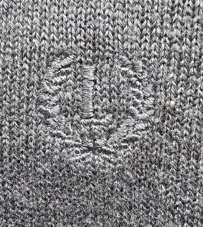 Lincoln Men's Grey Fine Knit Long Sleeve Sweater UK XXL - Timelessfashions