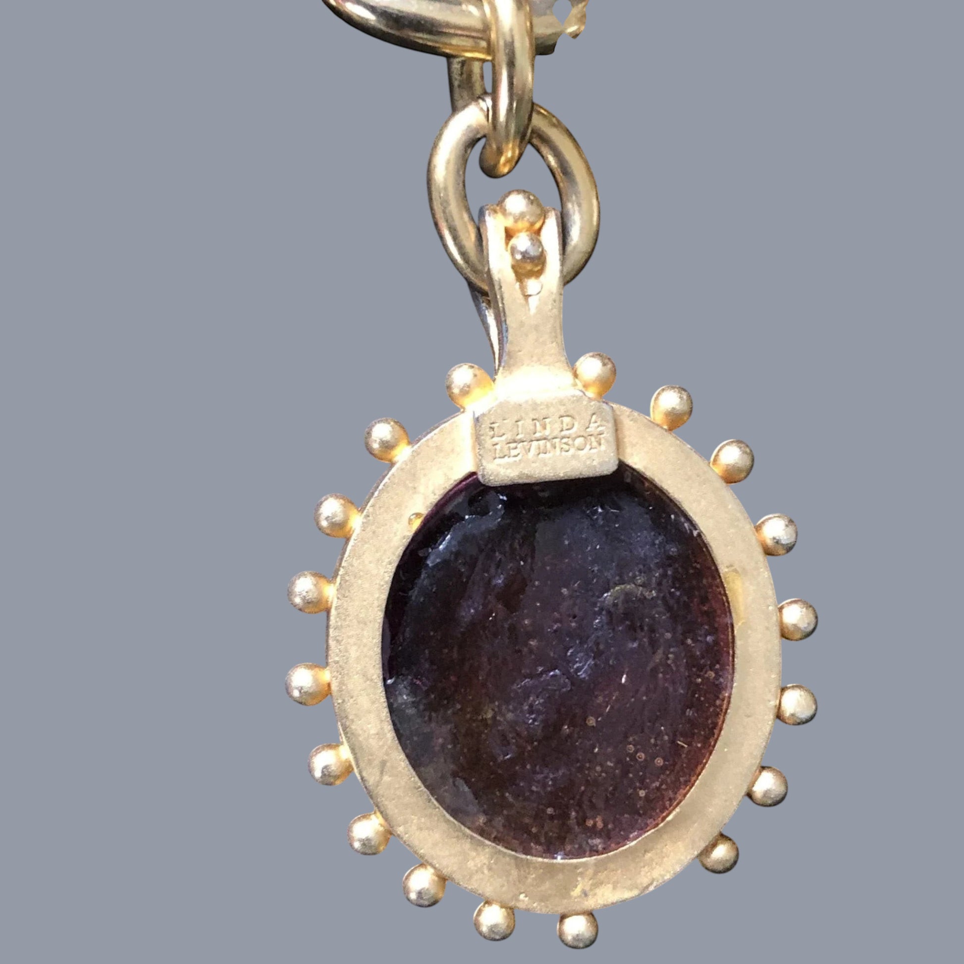 Linda Levinson Vintage Custom Designed Roman Coin Chain Necklace - Timelessfashions