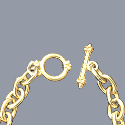 Linda Levinson Vintage Custom Designed Roman Coin Chain Necklace - Timelessfashions