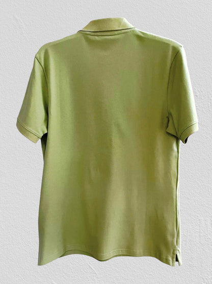 Lyle & Scott Men's Plain Green Polo Shirt UK M - Timelessfashions
