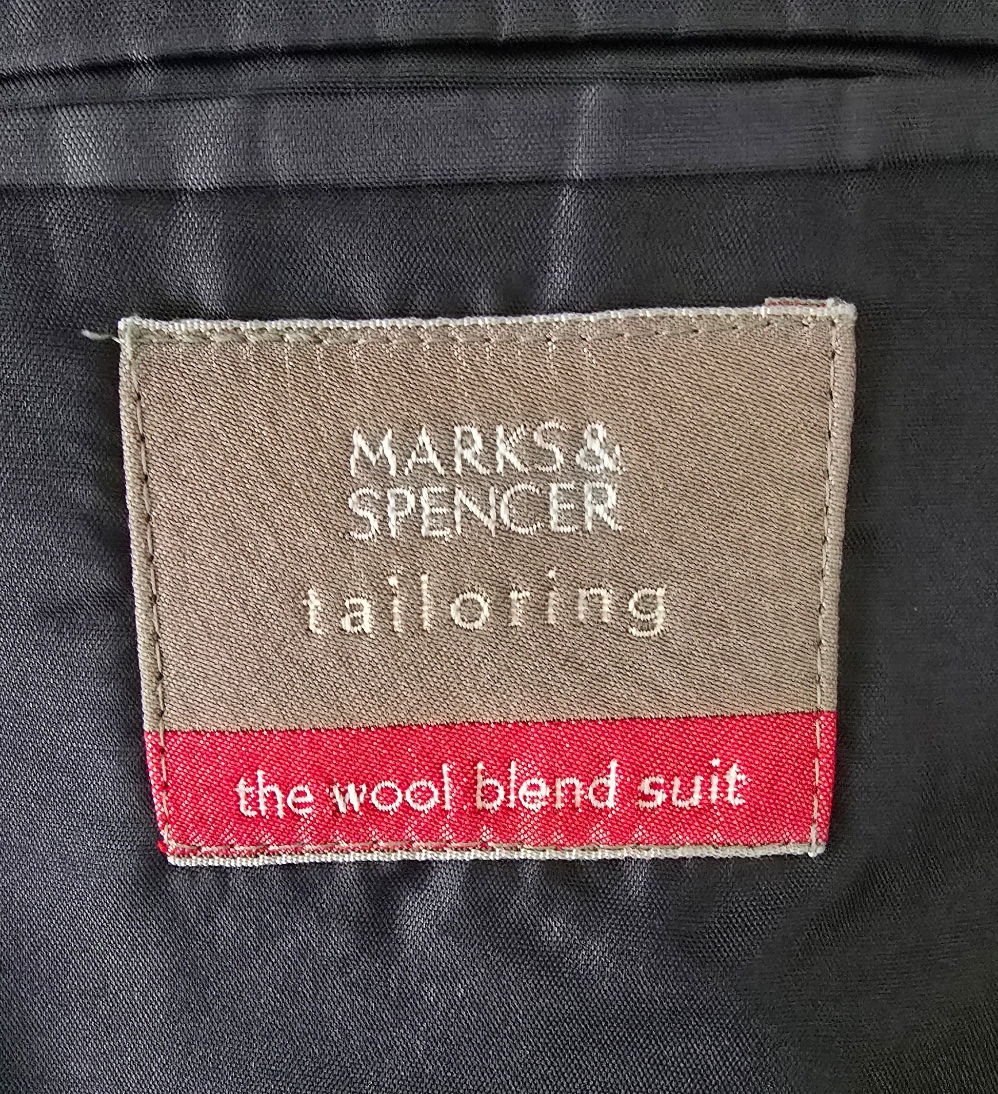 Marks & Spencer Mens Black Single Breasted Tuxedo Jacket UK 44 - Timelessfashions