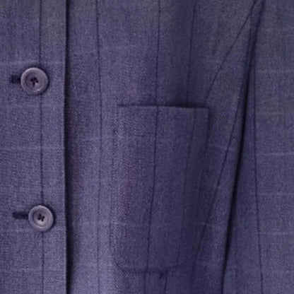 Cerruti 1881 Women's Blue Wool Jacket UK 18 US 14 EU 46 - Timelessfashions