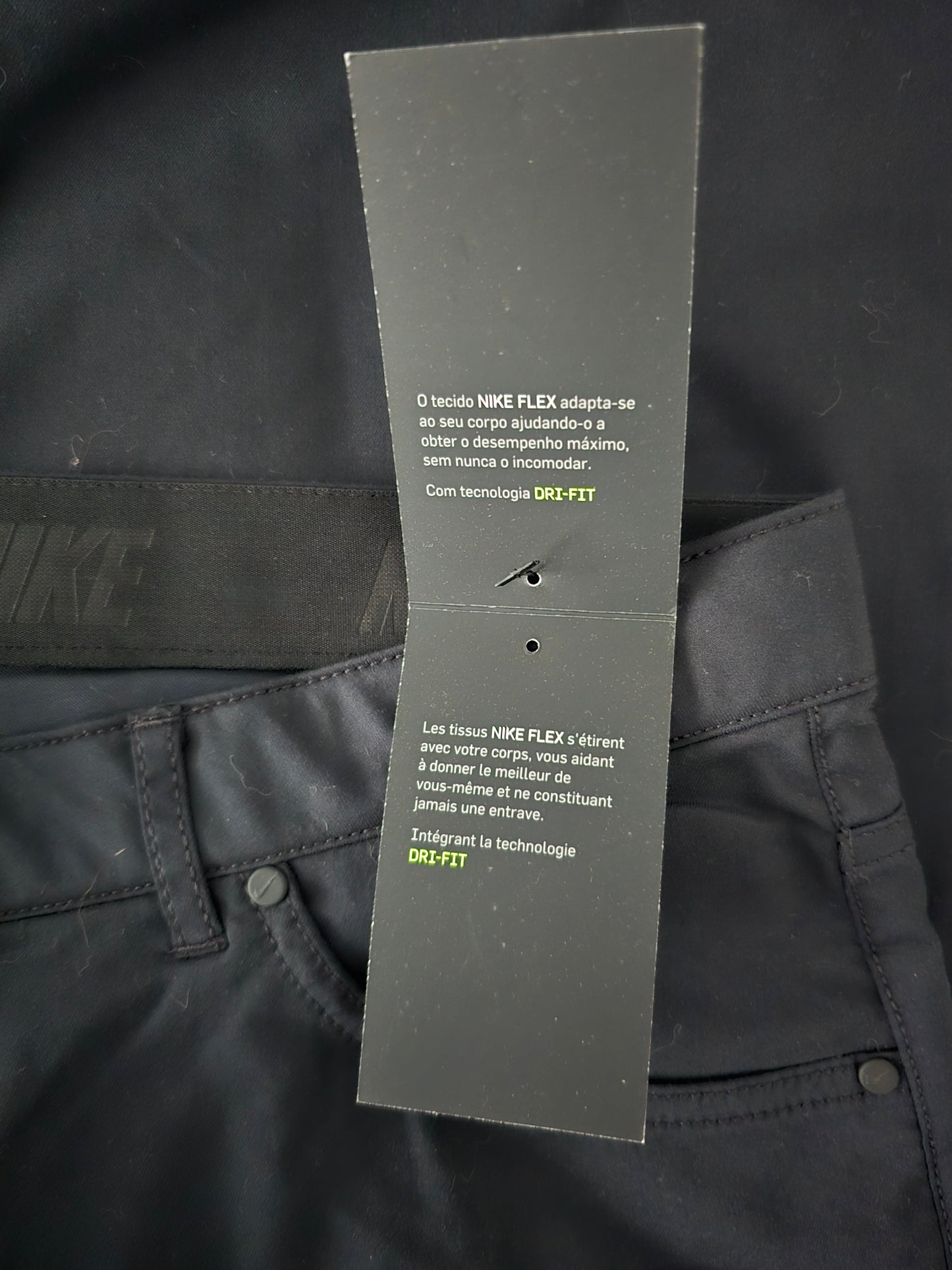Nike Mens Black Golf Flex Hybrid Performance Dri Fit Stretch Trousers W36/L30 - Timelessfashions