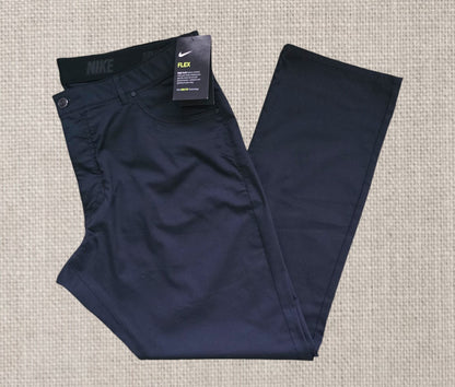 Nike Mens Black Golf Flex Hybrid Performance Dri Fit Stretch Trousers W36/L30 - Timelessfashions